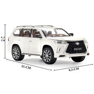 Xe mô hình CheZhi Lexus LX570 Trắng 1:24