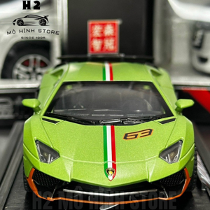 Xe mô hình siêu xe Lamborghini Aventador SVJ 1:32