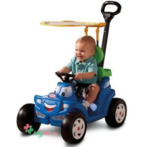 Xe ô tô có cần đẩy và mái che Little Tikes LT-622069MP