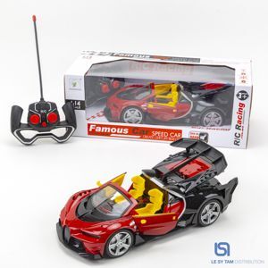 Xe oto điều khiển từ xa kiểu dáng Bugatti đỏ 8901A-1