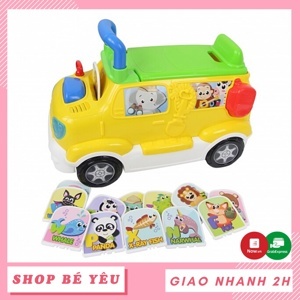 Xe tải chòi chân kèm bộ sưu tập động vật hoang dã có nhạc Winfun 0864