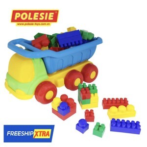 Xe tải kèm bộ lắp ghép 60 chi tiết đồ chơi Polesie Toys