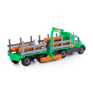 Xe tải rơ móoc Mike chở gỗ đồ chơi Polesie Toys