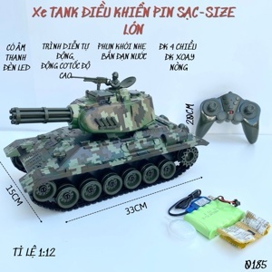 Xe tank điều khiển từ xa bắn đạn