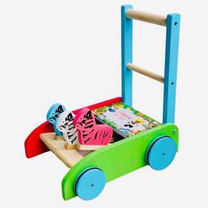 Xe tập đi IQ Toys gỗ tự nhiên hình con ngựa