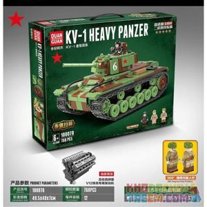 Xếp hình kiểu Lego Xe tăng hạng nặng QUANGUAN 100070