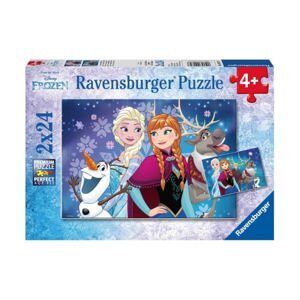 Xếp hình Ravensburger Anna, Elsa và những người bạn 2 bộ 24 mảnh