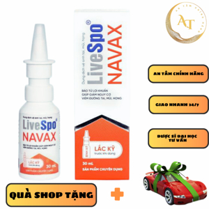 Xịt bào tử lợi khuẩn LiveSpo Navax (Hộp 4 ống)