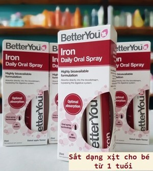 Xịt bổ sung sắt Iron Daily Oral Spray 25ml