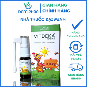Xịt bổ sung Vitamin D và K2 Vitdeka Spray 10ml