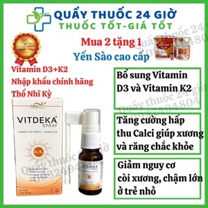 Xịt bổ sung Vitamin D và K2 Vitdeka Spray 10ml