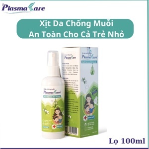 Xịt da chống muỗi PlasmaKare 100ml