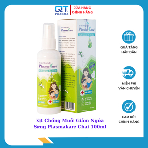 Xịt da chống muỗi PlasmaKare 100ml