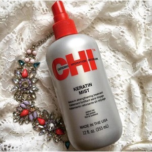 Xịt dưỡng ẩm Chi Keratin Mist Leave In Strangthening Treatment - 355ml