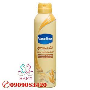 Xịt dưỡng thể Vaseline Spray & Go Moisturizer 184g