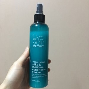 Xịt dưỡng tóc khô hư tổn Livegain Silky & Moisture - 250ml