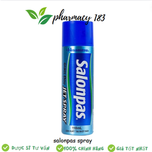 Xịt giảm đau khớp, bầm tím Salonpas Spray - 118ml