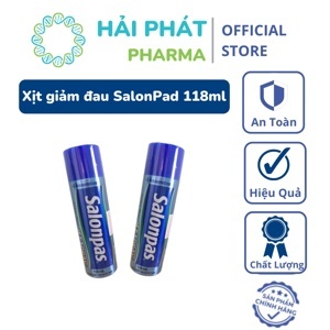 Xịt giảm đau khớp, bầm tím Salonpas Spray - 118ml