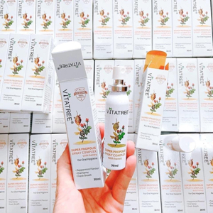Xịt keo ong Vitatree trị viêm họng 25ml