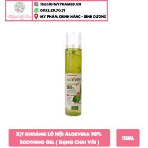 Xịt khoáng lô hội Aloe Vera Soothing Mist 98% 118ml