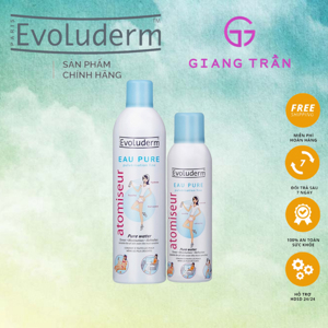 Xịt khoáng toàn thân Evoluderm Eau Pure 400ml