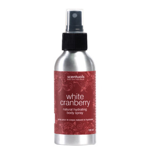 Xịt khoáng toàn thân hương việt quất Scentuals White Cranberry Natural Hydrating Body Spray 100ml