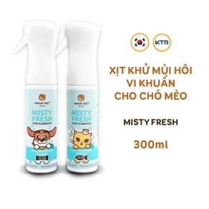 Xịt khử mùi đa năng và hỗ trợ diệt khuẩn Misty Fresh 300ml cho chó