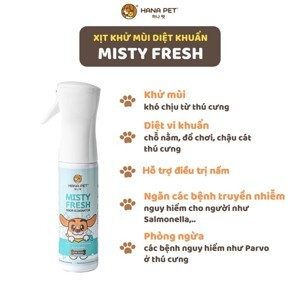 Xịt khử mùi đa năng và hỗ trợ diệt khuẩn Misty Fresh 300ml cho chó