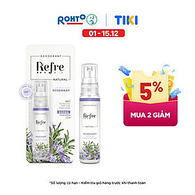 Xịt khử mùi Refre Natural Hương Hương thảo 30ml