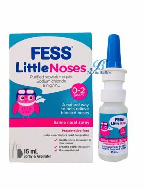 Xịt mũi kèm bóng hút Fess Little Noses Úc - 15ml