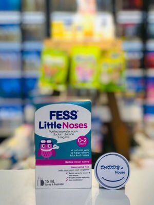 Xịt mũi kèm bóng hút Fess Little Noses Úc - 15ml