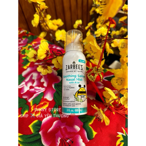 Xịt mũi lô hội đẩy đờm Zarbee's 88ml