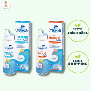 Xịt muối biển Stérimar Nose Hygiene Baby Lọ 100ml cho trẻ 3 tháng -3 tuổi (Pháp)