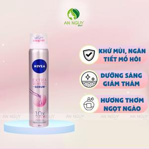 Xịt ngăn mùi serum trắng mịn Nivea 100ml