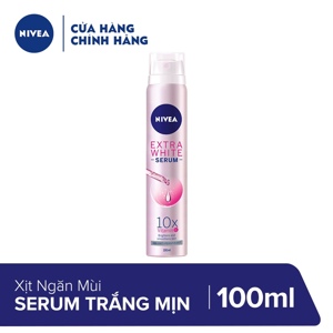 Xịt ngăn mùi serum trắng mịn Nivea 100ml