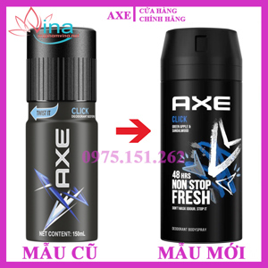 Xịt ngăn mùi toàn thân Axe Click 150ml