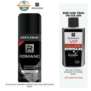 Xịt Ngăn Mùi Toàn Thân Romano Gentleman 150ml