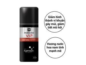 Xịt ngăn mùi toàn thân Romano VIP 150ml