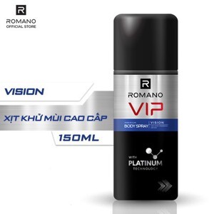 Xịt ngăn mùi toàn thân Romano VIP 150ml