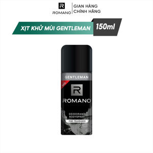 Xịt Ngăn Mùi Toàn Thân Romano Gentleman 150ml