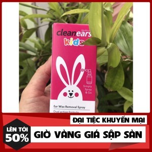 Xịt tan ráy tau Cleanears Kids 30ml