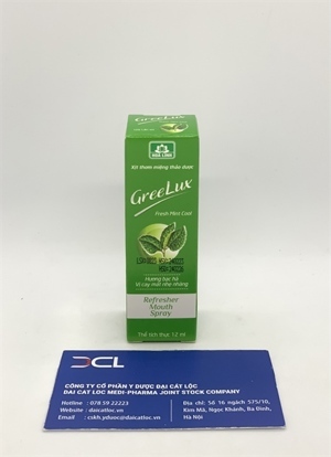 Xịt thơm miệng thảo dược Greelux Fresh Mint Cool 12ml