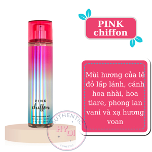 Xịt toàn thân Bath And Body Works Pink Chiffon 236ML