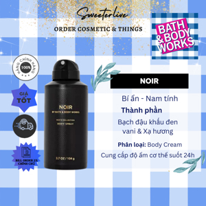 Xịt toàn thân nam Bath and body works Noir For Men