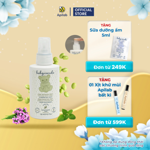 Xịt xua muỗi chiết xuất tía tô đất và cây phong lữ Babycoccole 125ml 0M+
