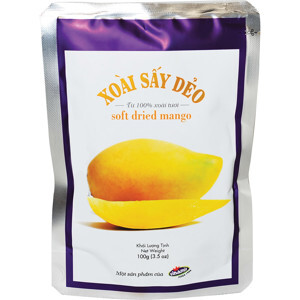 Xoài sấy dẻo Vinamit - gói 100g