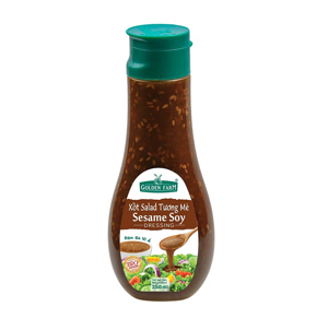 Xốt trộn salad Golden Farm vị mè rang chai 250ml