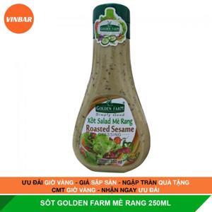 Xốt trộn salad Golden Farm vị mè rang chai 250ml