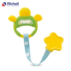 Xúc xắc ngậm nướu tròn có dây đeo Richell - Màu 50341, 44038, 44042, 44056