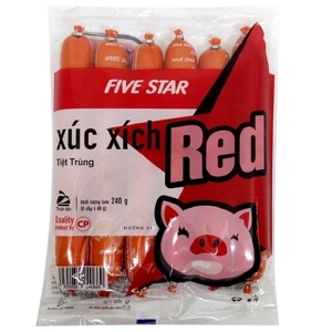 Xúc xích heo tiệt trùng Red Five Star C.P gói 240g